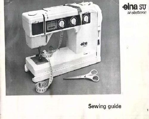 Elna su sewing machine manual